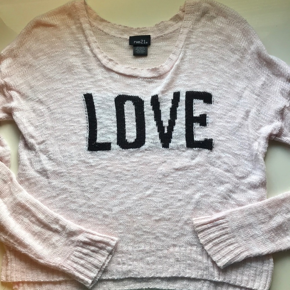 Love Crop Sweater